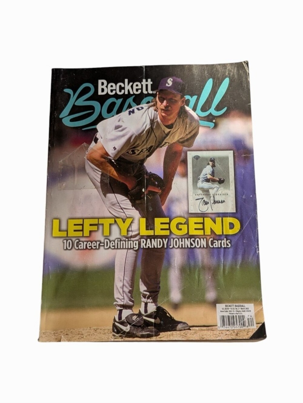 Beckett Baseball Magazine Featuring Randy Johnson